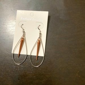 Spike Tear drop earrings